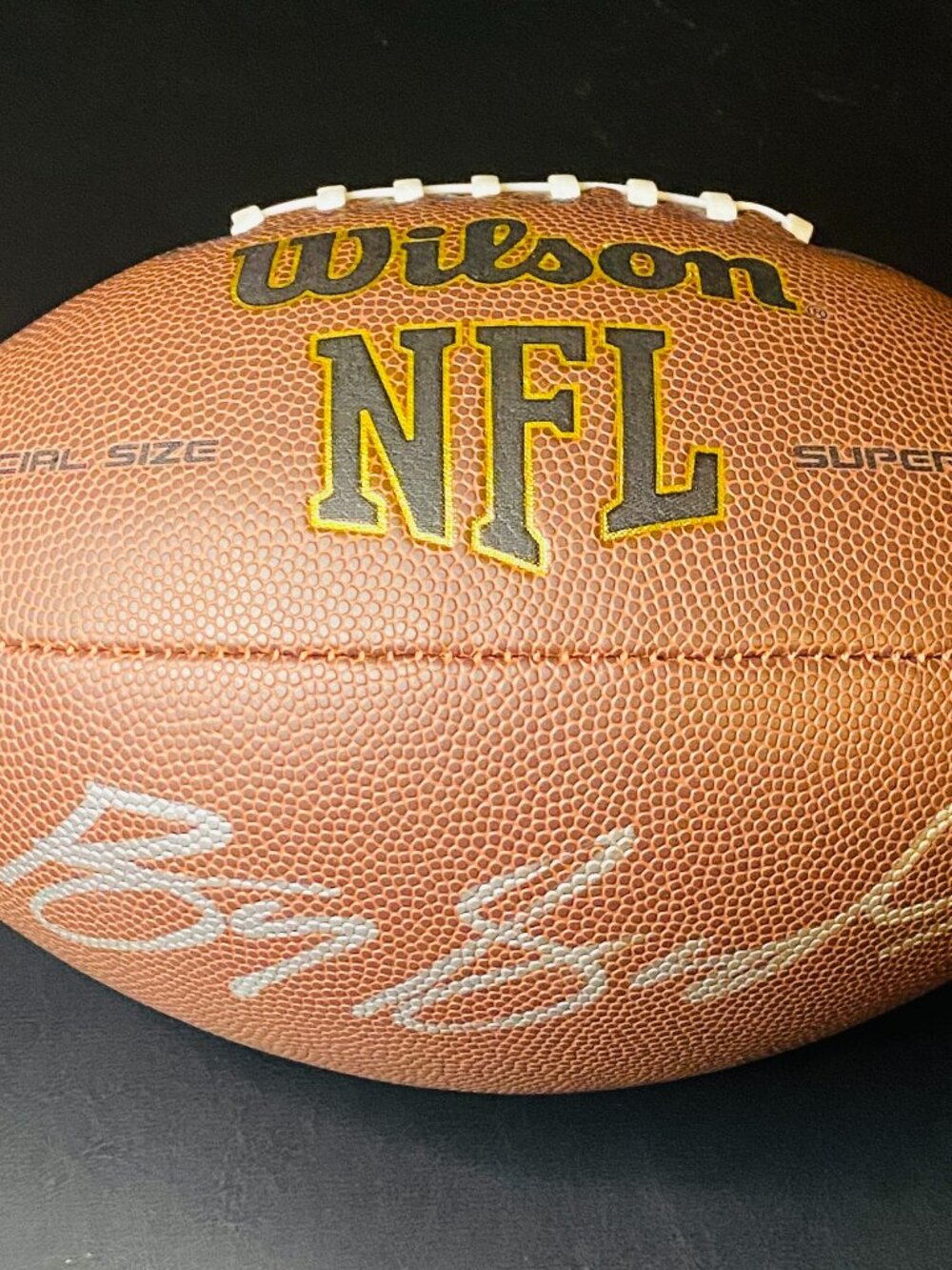 Barry Sanders Signed Football With COA (PC605813) (Lions)